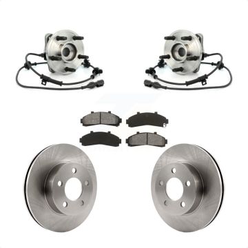 Front Hub Bearing Assembly Disc Brake Rotor Pad Kit For Ford Explorer Mercury Mountaineer KBB-105912