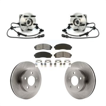 Front Hub Bearing Brake Rotor Pad Kit For Ford Ranger 4WD With 286mm Diameter KBB-105913