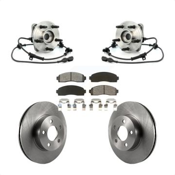 Front Hub Bearing Brake Rotor Pad Kit For Ford Ranger Explorer Sport Trac Mazda B4000 4WD KBB-105914