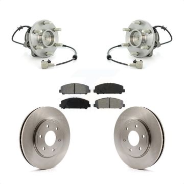 Front Hub Bearing Assembly Disc Brake Rotor And Semi-Metallic Pads Kit For Suzuki Equator KBB-105929
