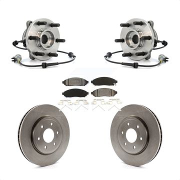 Front Hub Bearing Disc Brake Rotor & Pad Kit For Nissan Frontier Pathfinder Xterra Suzuki KBB-105933