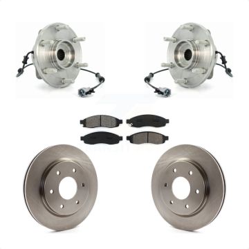 Front Hub Bearing Assembly Disc Brake Rotor Pad Kit For Nissan TITAN INFINITI QX56 Armada KBB-105938