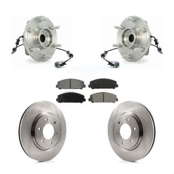 Front Hub Bearing Assembly Disc Brake Rotor And Pad Kit For 2007 INFINITI QX56 From 04 07 KBB-105941