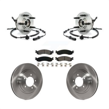 Front Hub Bearing Brake Rotor & Pads Kit For Ford Explorer Sport Trac Mercury Mountaineer KBB-105948