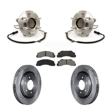 Front Hub Bearing Assembly Disc Brake Rotors And Pads Kit For 2010 Ford F-150 RWD KBB-105987