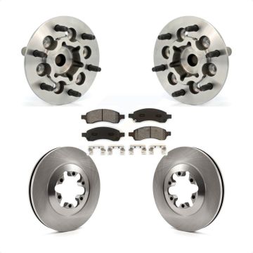 Front Hub Bearing Assembly Disc Brake Rotor And Pad Kit For Chevrolet Colorado GMC Canyon KBB-105993