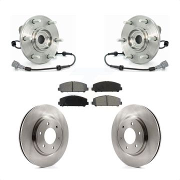 Front Hub Bearing Assembly Disc Brake Rotor Pad Kit For Nissan TITAN Armada INFINITI QX56 KBB-105997