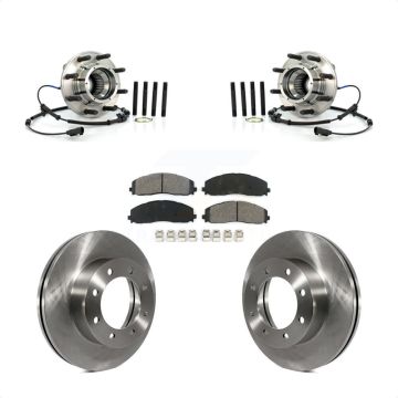Front Hub Bearing Assembly Disc Brake Rotor & Pad Kit For Ford F-250 Super Duty F-350 4WD KBB-106003