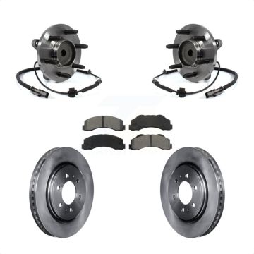 Front Hub Bearing Brake Rotor And Pad Kit For Ford F-150 Expedition Lincoln Navigator RWD KBB-106012