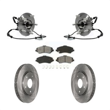 Front Hub Bearing Brake Rotor Pad Kit For Dodge Grand Caravan Chrysler Town & Country Ram KBB-106016