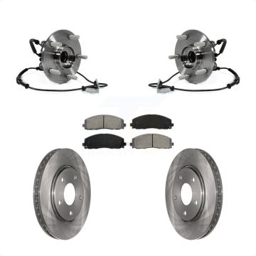 Front Hub Bearing Assembly Disc Brake Rotors And Pads Kit For Dodge Grand Caravan KBB-106017