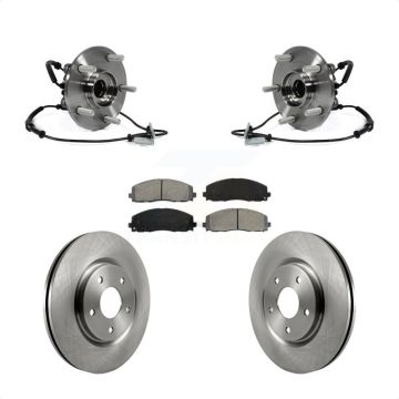 Front Hub Bearing Brake Rotor Pad Kit For Dodge Grand Caravan Chrysler Town & Country Ram KBB-106019