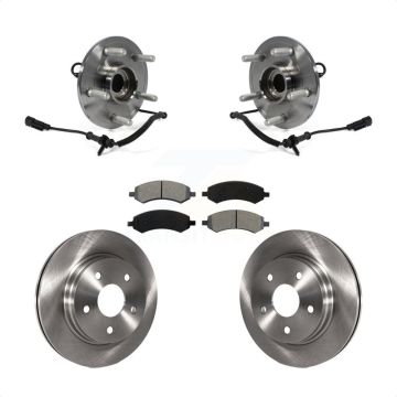 Front Hub Bearing Assembly Disc Brake Rotors And Pads Kit For Ram 1500 Classic 4WD KBB-106020
