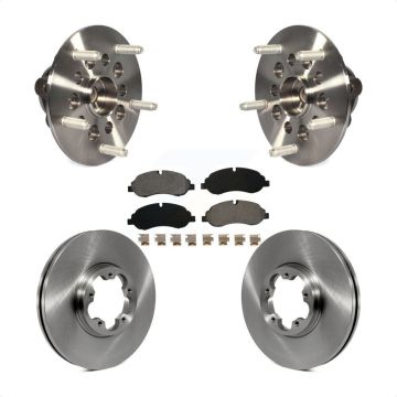 Front Hub Bearing Assembly Disc Brake Rotor And Pads Kit For Ford Transit-250 Transit-150 KBB-106022