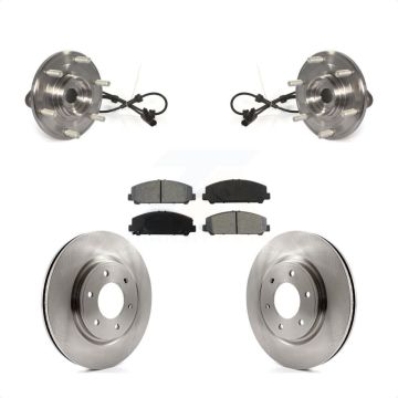 Front Hub Bearing Assembly Disc Brake Rotors And Pads Kit For Nissan TITAN Armada KBB-106023
