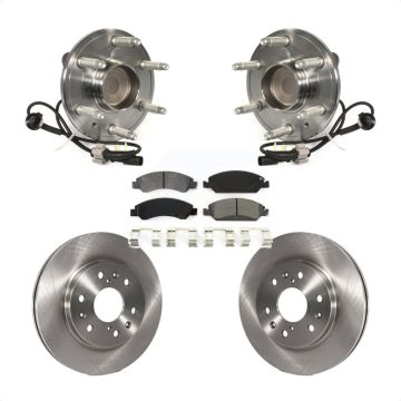 Front Hub Bearing Brake Rotor Pad Kit For GMC Sierra 1500 Chevrolet Silverado Tahoe Yukon KBB-106024