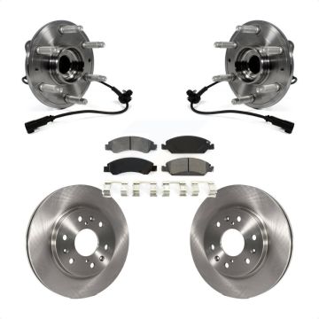 Front Hub Bearing Brake Rotor Pad Kit For GMC Sierra 1500 Chevrolet Silverado Cadillac XL KBB-106026