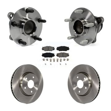Front Hub Bearing Assembly Disc Brake Rotor And Semi-Metallic Pad Kit For Lexus IS250 RWD KBB-106036