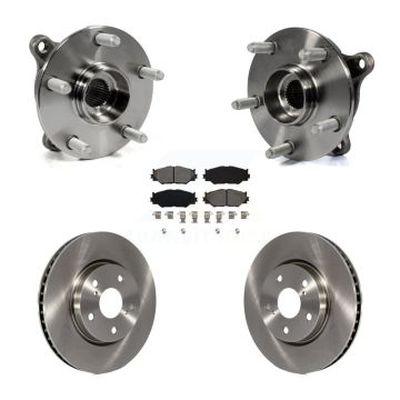 Front Hub Bearing Assembly Disc Brake Rotor And Semi-Metallic Pad Kit For Lexus IS250 AWD KBB-106038