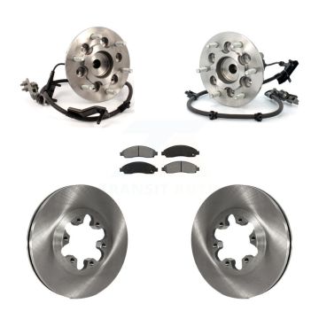 Front Hub Bearing Brake Rotor Pad Kit For Chevrolet Colorado GMC Canyon Isuzu i-280 i-290 KBB-106046