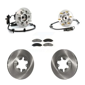 Front Hub Bearing Brake Rotor Pad Kit For Chevrolet Colorado GMC Canyon Isuzu i-280 i-290 KBB-106048