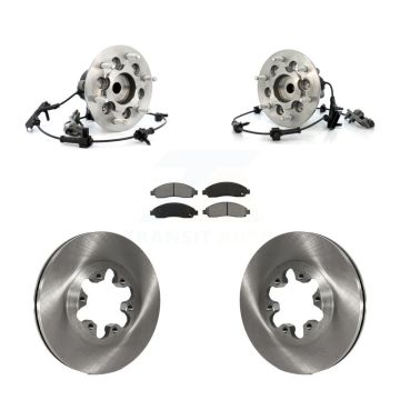 Front Hub Bearing Brake Rotor And Pad Kit For 2004-2008 Chevrolet Colorado GMC Canyon RWD KBB-106050