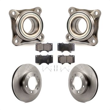 Front Wheel Bearing Disc Brake Rotors And Pads Kit For Toyota Tacoma 4Runner FJ Cruiser KBB-106102