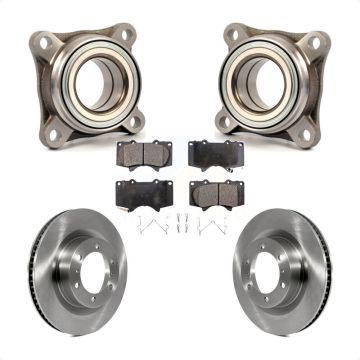 Front Wheel Bearing Disc Brake Rotor And Pad Kit For 2010-2023 Toyota 4Runner Lexus GX460 KBB-106103