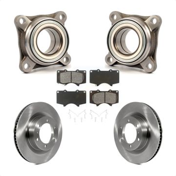 Front Wheel Bearing Disc Brake Rotor And Pad Kit For 2010-2023 Toyota 4Runner Lexus GX460 KBB-106114