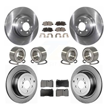 Front Rear Bearing Brake Rotor Pad Kit (10Pc) For 2006-2009 Land Rover Range Supercharged KBB-106472