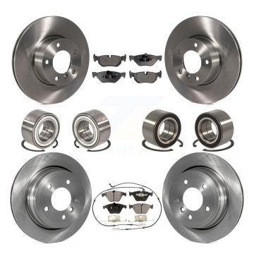 Front Rear Wheel Bearings Disc Brake Rotors And Pads Kit (10Pc) For BMW 328i xDrive 328xi KBB-106492