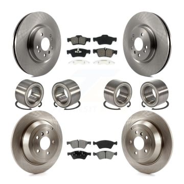 Front Rear Bearing Disc Brake Rotor And Pads Kit (10Pc) For 2010-2011 Mercedes-Benz ML450 KBB-106883