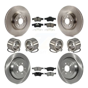 Front Rear Bearings Disc Brake Rotors And Pads Kit (10Pc) For Mercedes-Benz ML350 ML550 KBB-106884