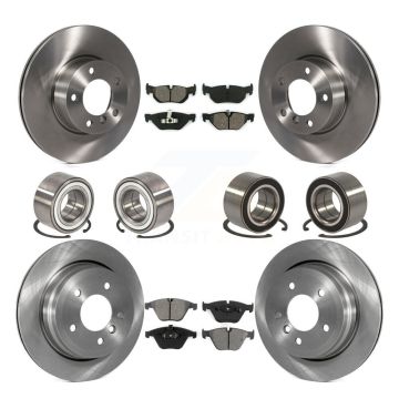 Front Rear Wheel Bearings Disc Brake Rotors And Pads Kit (10Pc) For BMW 328i xDrive 328xi KBB-106893