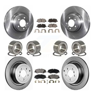 Front Rear Bearing Brake Rotor & Pads Kit (10Pc) For Land Rover Range Naturally Aspirated KBB-107289