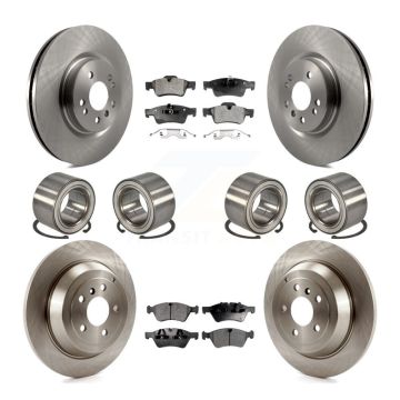 Front Rear Bearing Brake Rotor & Pads Kit (10Pc) For Mercedes-Benz ML350 ML320 ML500 R350 KBB-107305
