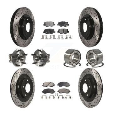 Front Rear Hub Bearing Coat Brake Rotor Pad Kit (10Pc) For Mitsubishi RVR Outlander Sport KBB-107606