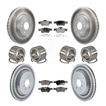 Front Rear Bearing Coated Disc Brake Rotor & Pads Kit (10Pc) For Mercedes-Benz ML500 R350 KBB-107941