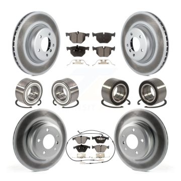 Front Rear Bearing Coated Disc Brake Rotors And Pads Kit (10Pc) For BMW 335i xDrive 335xi KBB-107945