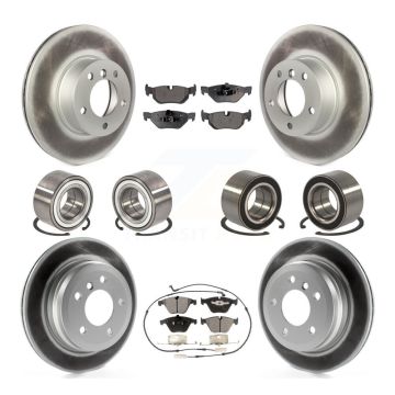 Front Rear Bearing Coated Disc Brake Rotors And Pads Kit (10Pc) For BMW 328i xDrive 328xi KBB-107947