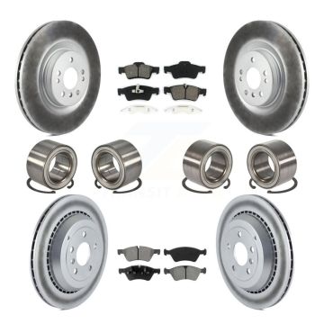 Front Rear Bearing Coated Brake Rotor Pads Kit (10Pc) For Mercedes-Benz GL350 GL320 GL450 KBB-108280