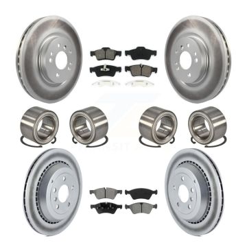 Front Rear Bearing Coated Disc Brake Rotor & Pads Kit (10Pc) For Mercedes-Benz ML500 R350 KBB-108284