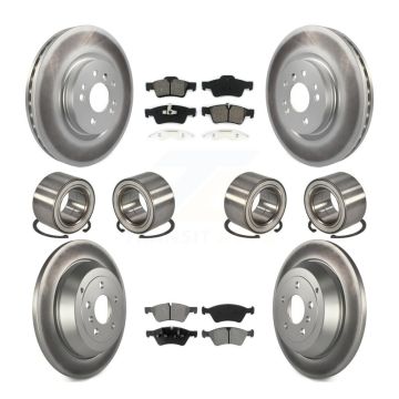 Front Rear Bearing Coated Brake Rotor Pads Kit (10Pc) For Mercedes-Benz ML350 ML320 ML500 KBB-108285