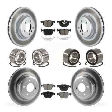 Front Rear Bearing Coated Disc Brake Rotors And Pads Kit (10Pc) For BMW 335i xDrive 335xi KBB-108288