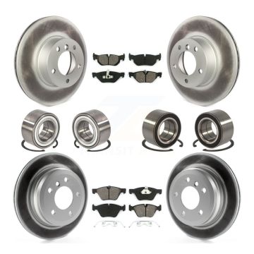Front Rear Bearing Coated Disc Brake Rotor And Pad Kit (10Pc) For 2008 BMW 328xi To 08 07 KBB-108289