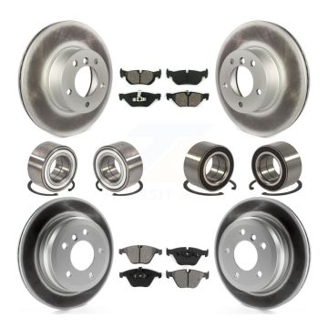 Front Rear Bearing Coated Disc Brake Rotors And Pads Kit (10Pc) For BMW 328i xDrive 328xi KBB-108290