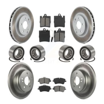 Front Rear Bearing Coat Brake Rotor Pads Kit (10Pc) For Mercedes-Benz C280 C240 C320 C350 KBB-108298