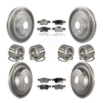 Front Rear Bearing Coated Brake Rotor Pads Kit (10Pc) For Mercedes-Benz ML350 ML320 ML500 KBB-108644