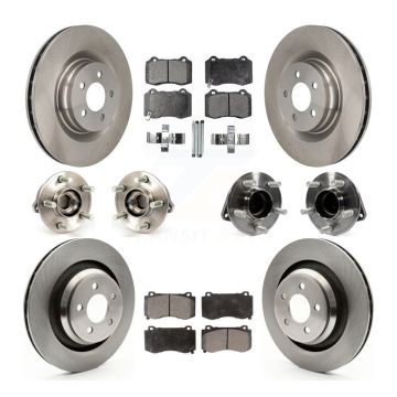 Front Rear Hub Bearing Disc Brake Rotor And Pad Kit (10Pc) For Dodge Chrysler 300 Charger KBB-108924