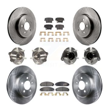 Front Rear Hub Bearing Brake Rotor & Pad Kit (10Pc) For Dodge Charger Challenger Chrysler KBB-109049